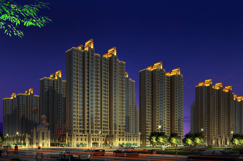 河北住宅樓體亮化